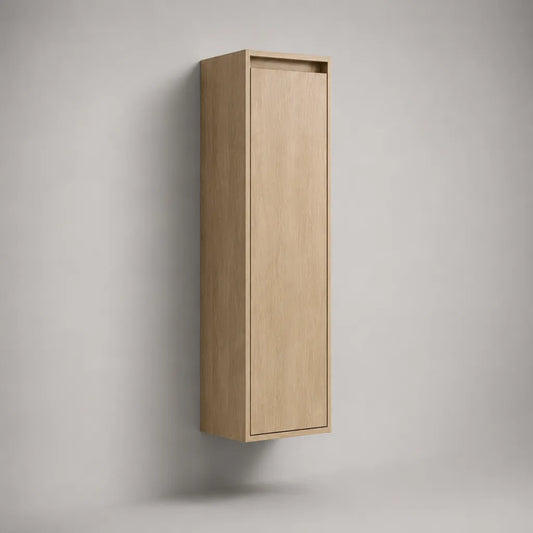 Armadio a colonna MDF, rovere naturale, 120 × 30 × 25 cm, beige chiaro